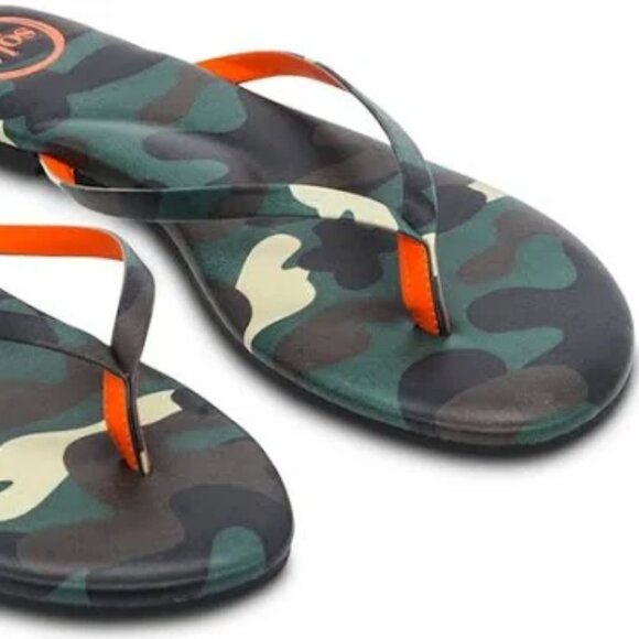 NEW SOLEI SEA Indie Flip Flop Sandals Camo for women 122mn - Picture 4 of 9